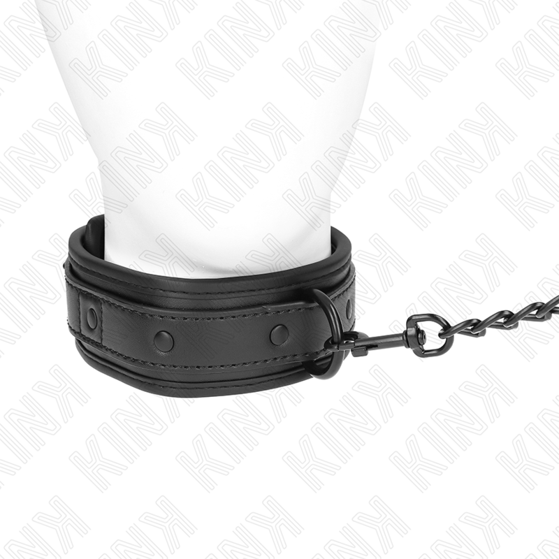 KINK - COLLAR CON CORREA 78 CM BONDAGE DE NEOPRENO MODELO 2 AJUSTABLE 37.5 X 49.5 CM KINK COLLAR & GAG