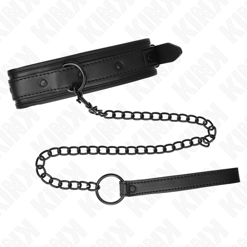KINK - COLLAR CON CORREA 78 CM BONDAGE DE NEOPRENO MODELO 2 AJUSTABLE 37.5 X 49.5 CM KINK COLLAR & GAG