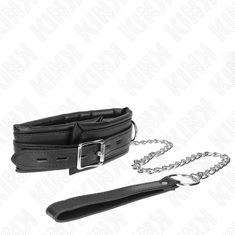KINK - COLLAR CON CORREA 65 CM PESADO MODELO 4 AJUSTABLE 36.5-50 CM KINK COLLAR & GAG