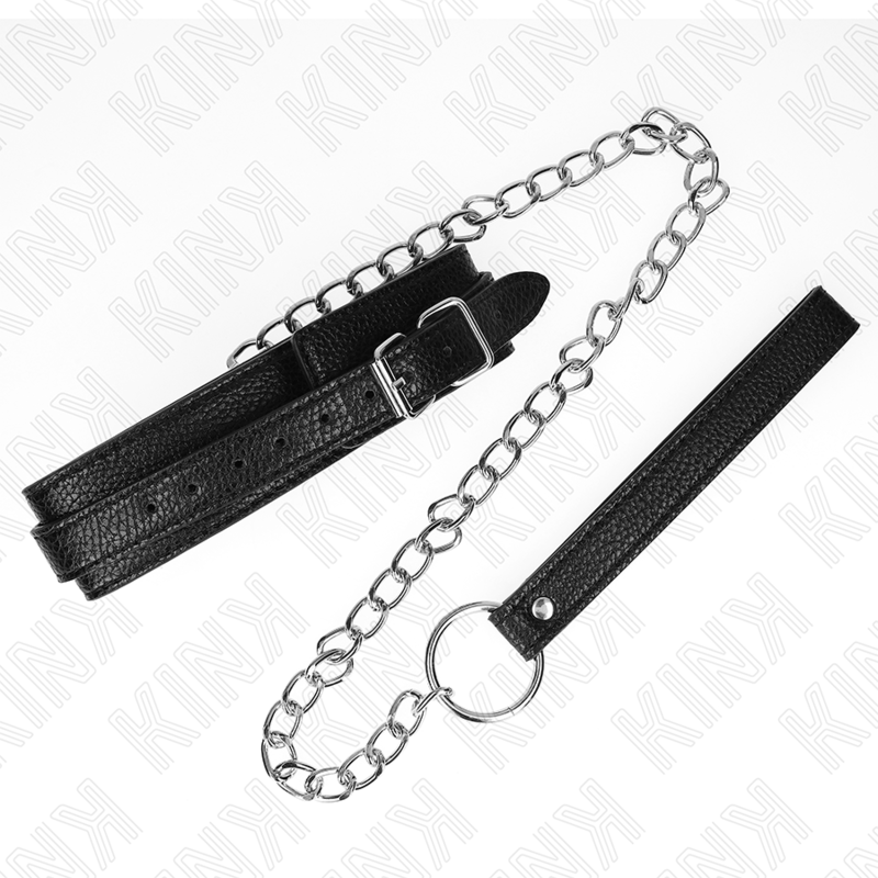 KINK - COLLAR CON CORREA 65 CM PATRÓN DE SERPIENTE KINK COLLAR & GAG