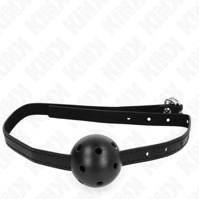 KINK - MORDAZA DE BOLA 4.5 CM TRANSPIRABLE SIMPLICITY NEGRO 62 x 1.5 CM KINK COLLAR & GAG