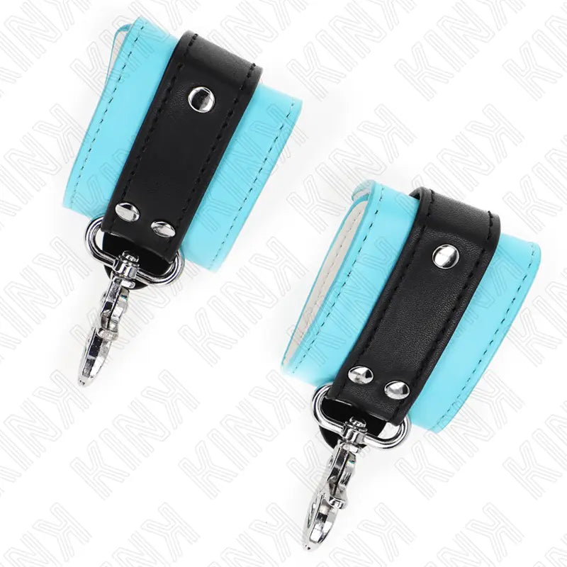 KINK - MUÑEQUERAS CON CIERRE PREMIUM NEGRO / AZUL AJUSTABLE 21-28 CM X 5.5 CM KINK WRIST RESTRAINT