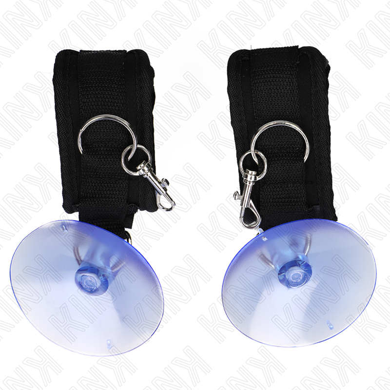 KINK - MUÑEQUERAS CON VENTOSA NEGRO AJUSTABLE 29-40 CM X 5 CM KINK WRIST RESTRAINT