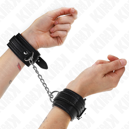 KINK - MUÑEQUERAS ESTILO SERPIENTE NEGRO AJUSTABLE 20-28 CM X 5.4 CM KINK WRIST RESTRAINT