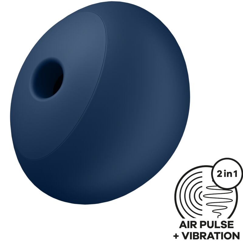 SATISFYER - AIR POWER 4 ESTIMULADOR & VIBRADOR 12 VIBRACIONES AZUL SATISFYER AIR PULSE