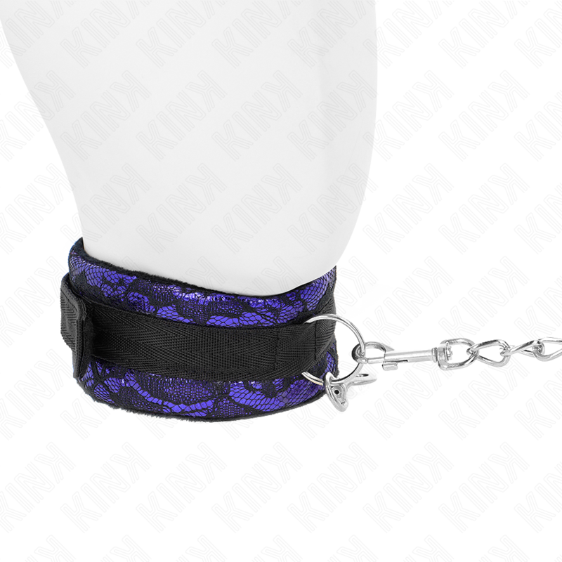 KINK - COLLAR CON CORREA 105 CM CORTO DE ENCAJE DE TERCIOPELO CON RIBETE DE NAILON 44 X 5.5 CM KINK COLLAR & GAG