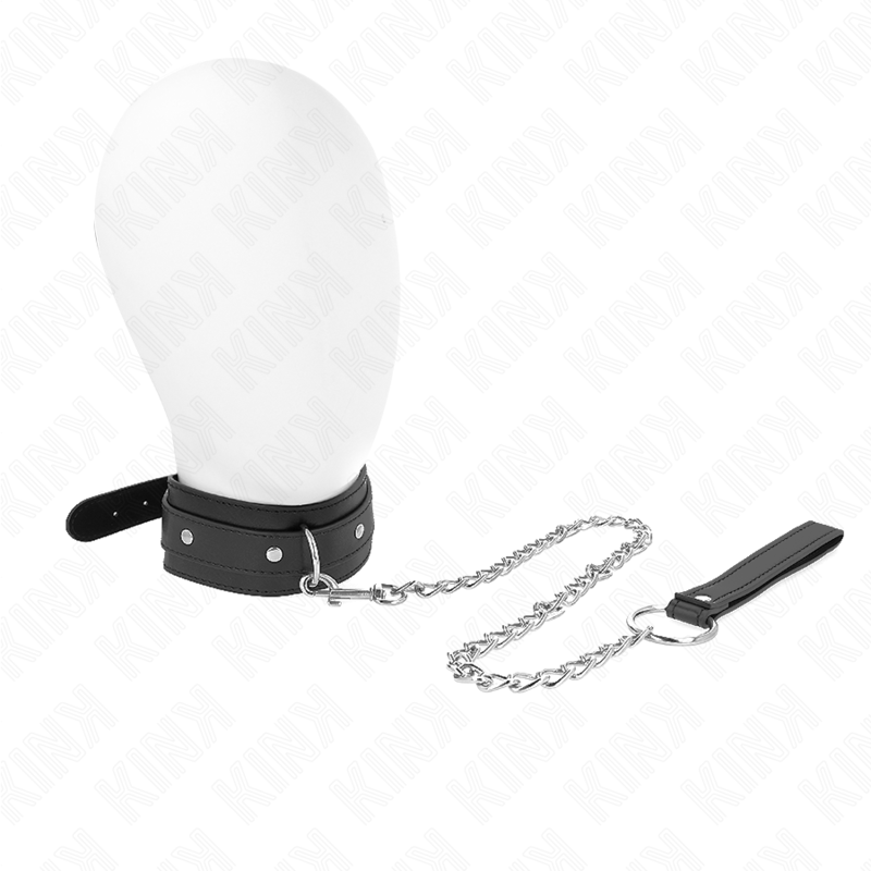 KINK - COLLAR CON CORREA 65 CM 1 ANILLO AJUSTABLE 38-49 CM X 5 CM KINK COLLAR & GAG