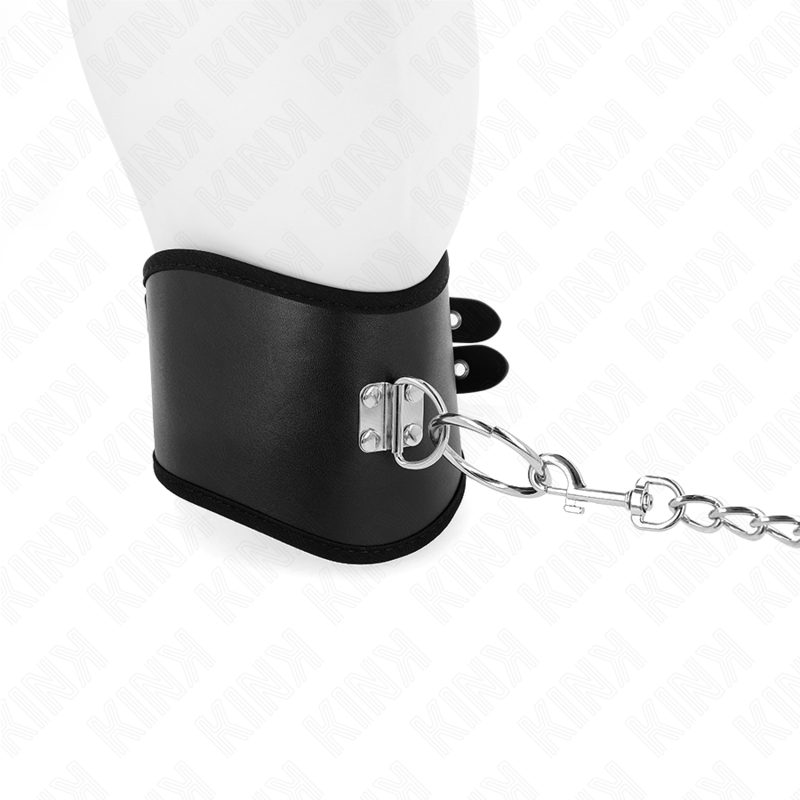 KINK - COLLAR CON CORREA 65 CM ANCHO NEGRO AJUSTABLE 40-55 CM X 10 CM KINK COLLAR & GAG