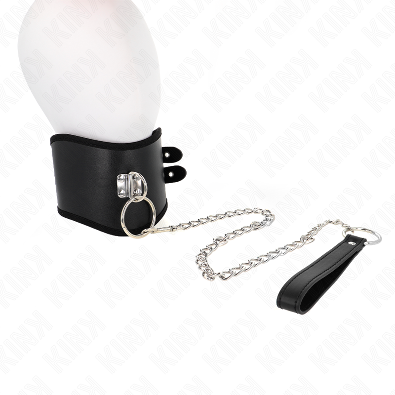 KINK - COLLAR CON CORREA 65 CM ANCHO NEGRO AJUSTABLE 40-55 CM X 10 CM KINK COLLAR & GAG