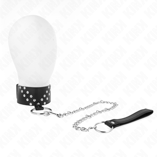 KINK - COLLAR CON CORREA 65 CM CON REMACHE EN V AJUSTABLE 36-43 CM X 5 CM KINK COLLAR & GAG
