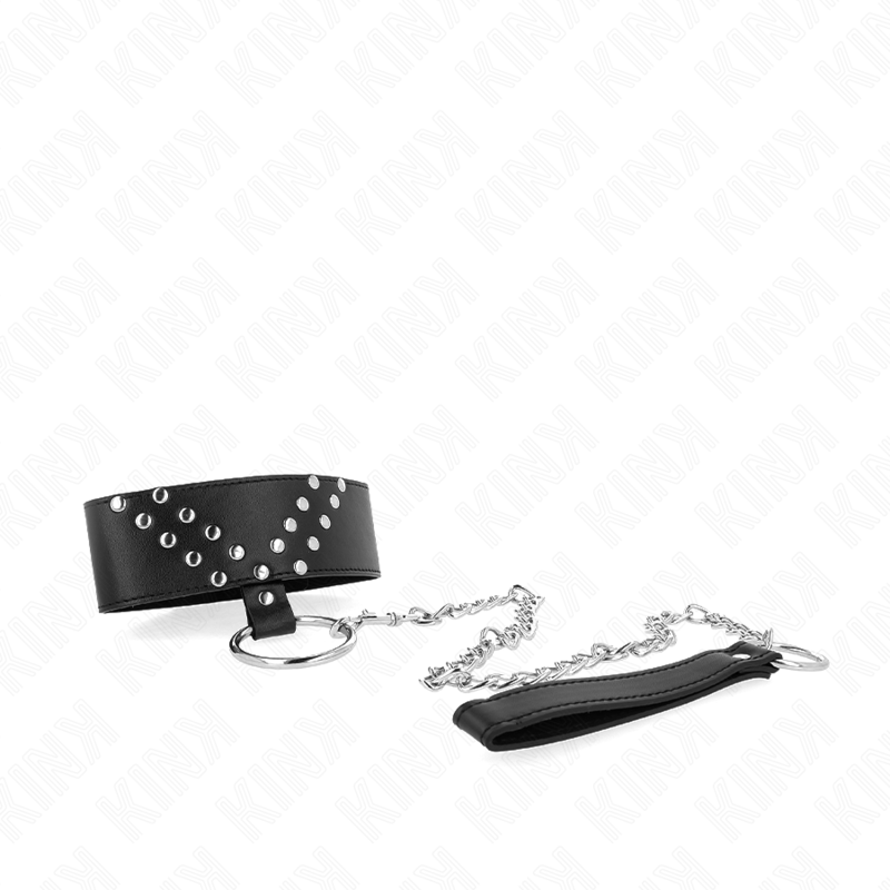 KINK - COLLAR CON CORREA 65 CM CON REMACHE EN V AJUSTABLE 36-43 CM X 5 CM KINK COLLAR & GAG
