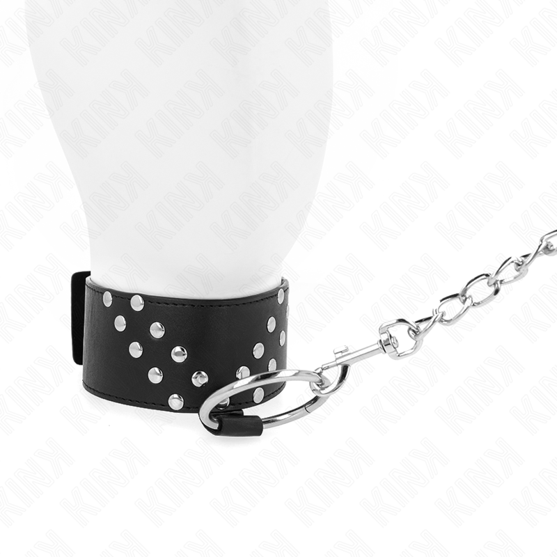 KINK - COLLAR CON CORREA 65 CM CON REMACHE EN V AJUSTABLE 36-43 CM X 5 CM KINK COLLAR & GAG