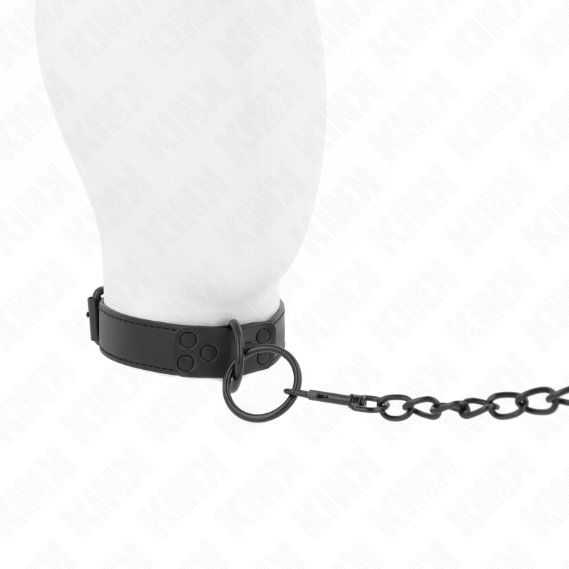 KINK - COLLAR CON CORREA 65 CM OSCURO AJUSTABLE 37-54 CM X 3 CM KINK COLLAR & GAG
