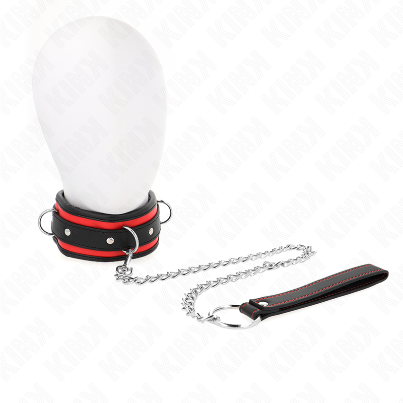 KINK - COLLAR CON CORREA 65 CM PESADO MODELO 2 AJUSTABLE 36.5-50 CM KINK COLLAR & GAG
