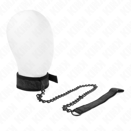 KINK - COLLAR CON CORREA 77 CM MODELO BÁSICO MODELO 5 AJUSTABLE 34-54 CM X 5 CM KINK COLLAR & GAG