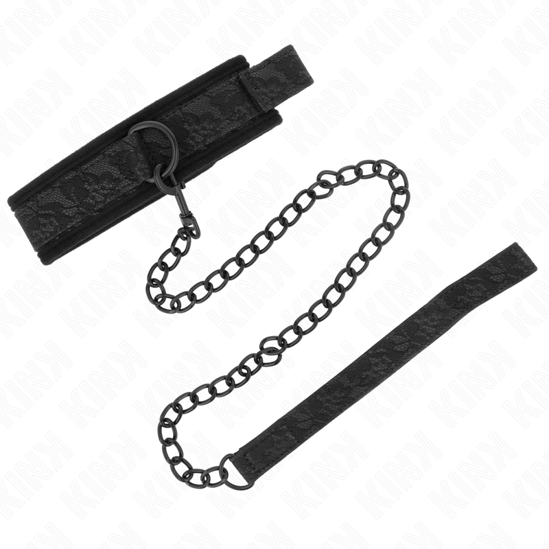 KINK - COLLAR CON CORREA 77 CM MODELO BÁSICO MODELO 5 AJUSTABLE 34-54 CM X 5 CM KINK COLLAR & GAG