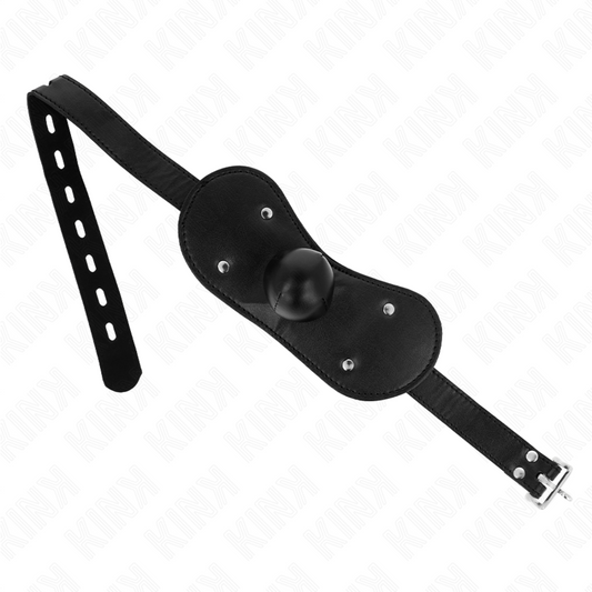 KINK - MÁSCARA BUCAL MORDAZA DE BOLA CON CERRADURA AJUSTABLE 42-60 CM KINK COLLAR & GAG