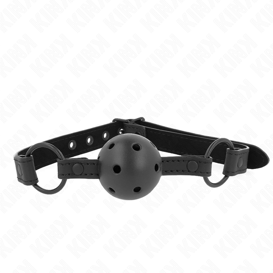 KINK - MORDAZA DE BOLA 4.5 CM DE NEOPRENO 63.5 X 2 CM AJUSTABLE 41 X 59 CM KINK COLLAR & GAG