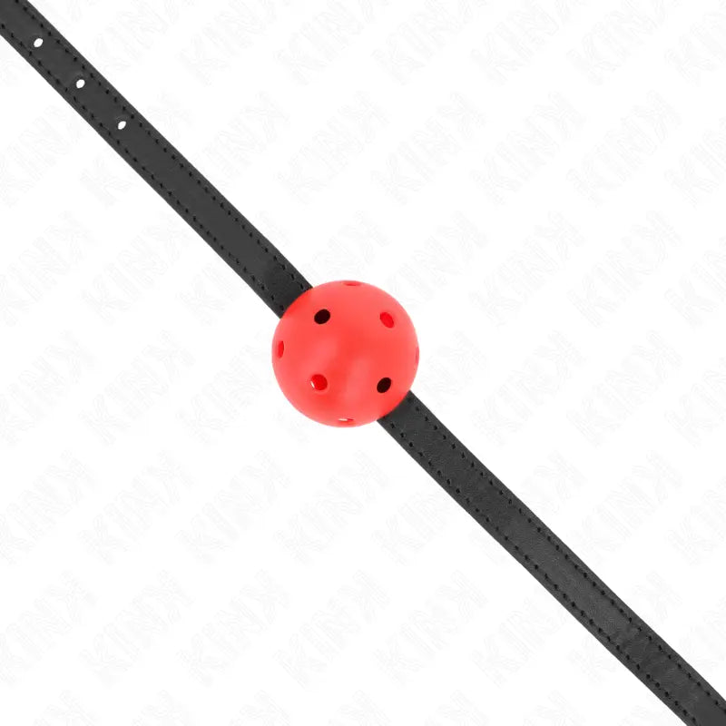 KINK - MORDAZA DE BOLA 4.5 CM TRANSPIRABLE SIMPLICITY ROJO 62 x 1.5 CM KINK COLLAR & GAG