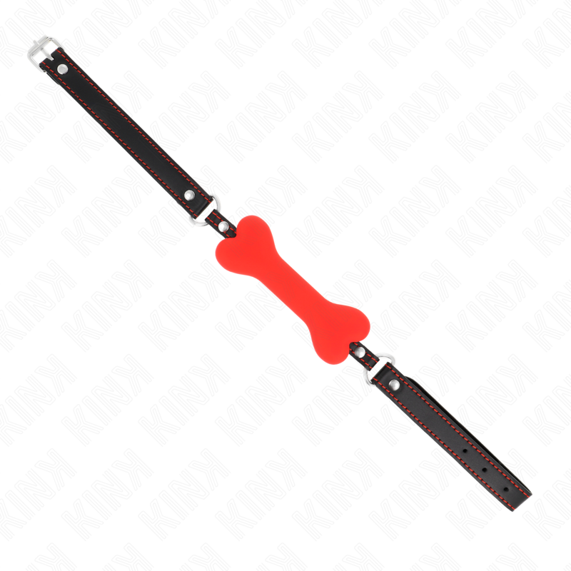 KINK - MORDAZA DE HUESO 12 CM ROJO 63 x 2 CM KINK COLLAR & GAG