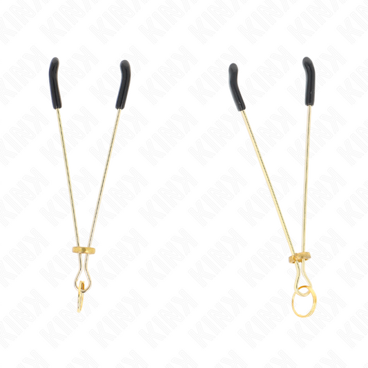 KINK - PINZAS PARA PEZONES FINA DORADO 7 CM KINK NIPPLE GRIP