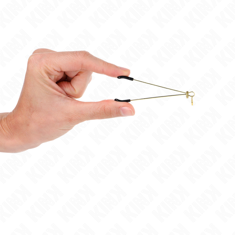 KINK - PINZAS PARA PEZONES FINA DORADO 7 CM KINK NIPPLE GRIP