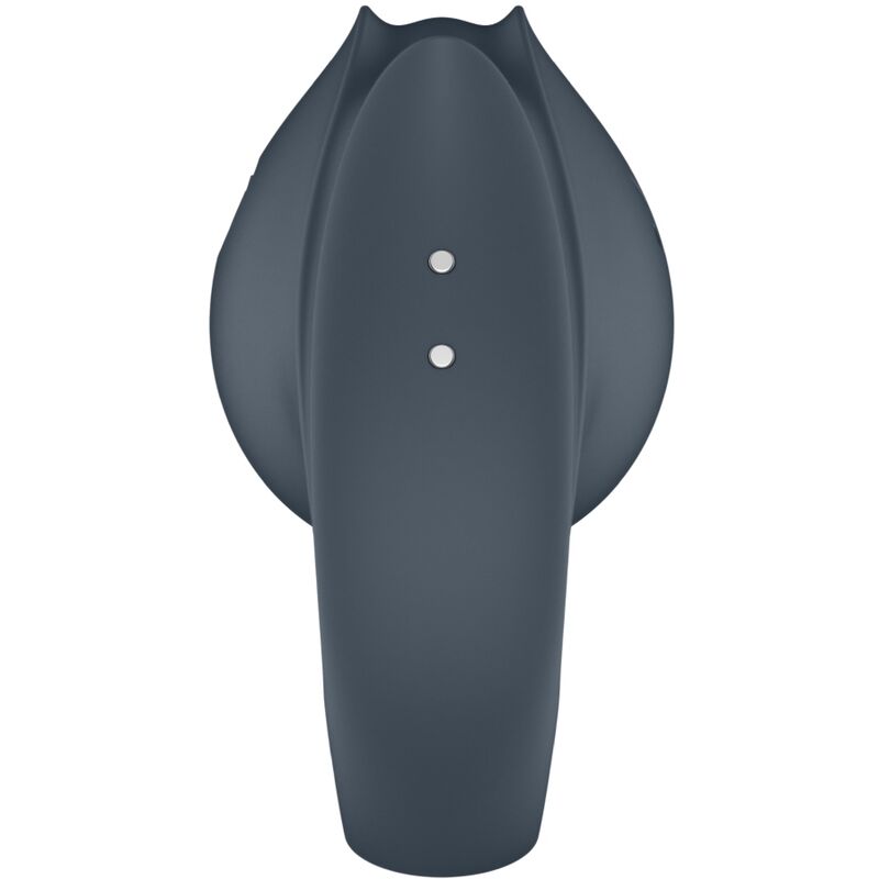 SATISFYER - PERFECT PAIR 2 MULTIVIBRADOR 2 EN 1 ANILLO PARA PENE & ESTIMULADOR DE DEDO GRIS SATISFYER PARTNER