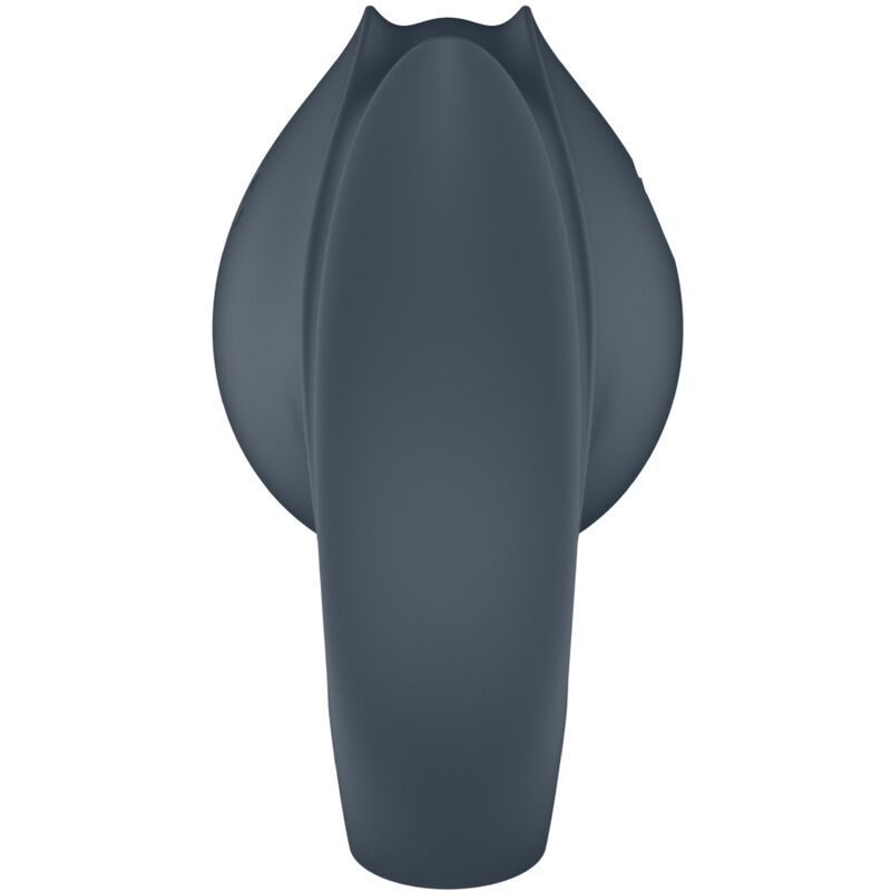 SATISFYER - PERFECT PAIR 2 MULTIVIBRADOR 2 EN 1 ANILLO PARA PENE & ESTIMULADOR DE DEDO GRIS SATISFYER PARTNER