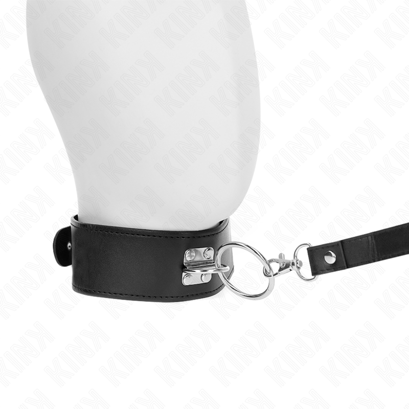 KINK - COLLAR CON CORREA 116 CM CON TACHUELAS CORREA POLIPIEL 50 X 5 CM KINK COLLAR & GAG