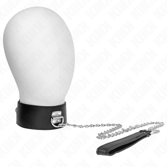 KINK - COLLAR CON CORREA 65 CM ANCHO NEGRO AJUSTABLE 33.5-41 CM X 5 CM KINK COLLAR & GAG