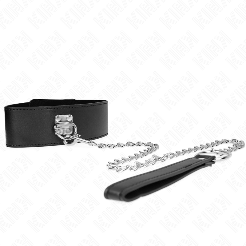 KINK - COLLAR CON CORREA 65 CM ANCHO NEGRO AJUSTABLE 33.5-41 CM X 5 CM KINK COLLAR & GAG