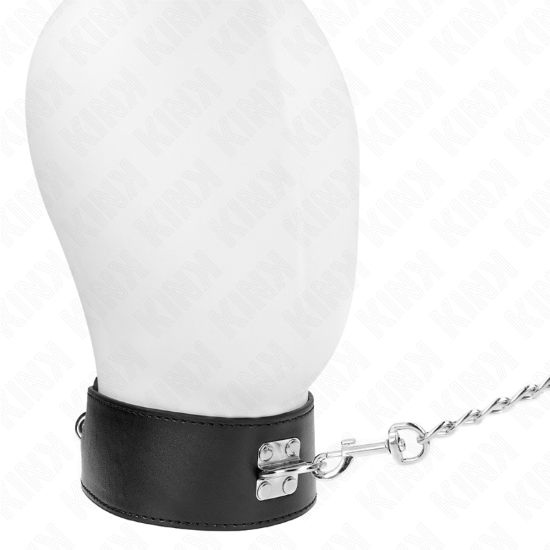 KINK - COLLAR CON CORREA 65 CM ANCHO NEGRO AJUSTABLE 33.5-41 CM X 5 CM KINK COLLAR & GAG