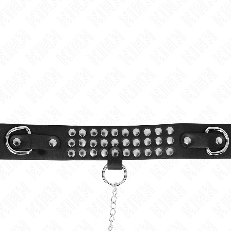 KINK - COLLAR CON CORREA 65 CM CON BRILLOS AJUSTABLE 37-42 CM X 5.3 CM KINK COLLAR & GAG