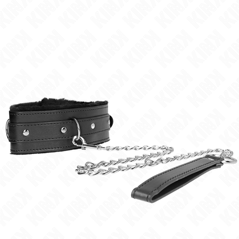 KINK - COLLAR CON CORREA 65 CM CON RESTRICCIONES NEGRO AJUSTABLE 36-42 CM X 5.5 CM KINK COLLAR & GAG