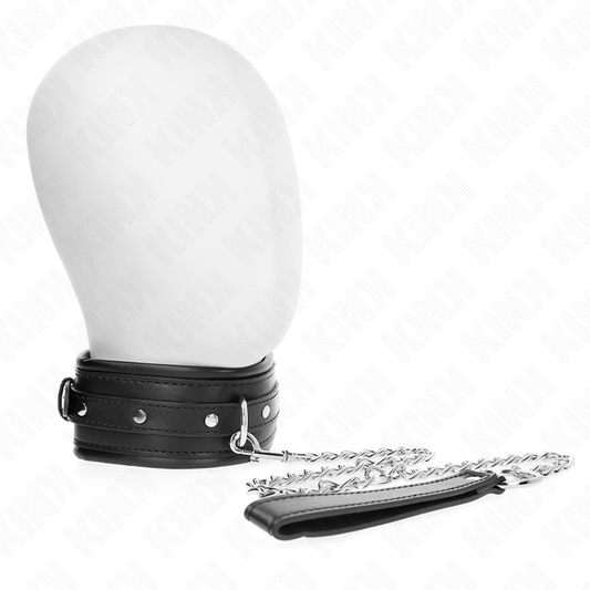 KINK - COLLAR CON CORREA 65 CM HEBILLA BRILLANTE 48.5 CM X 5.3 CM KINK COLLAR & GAG