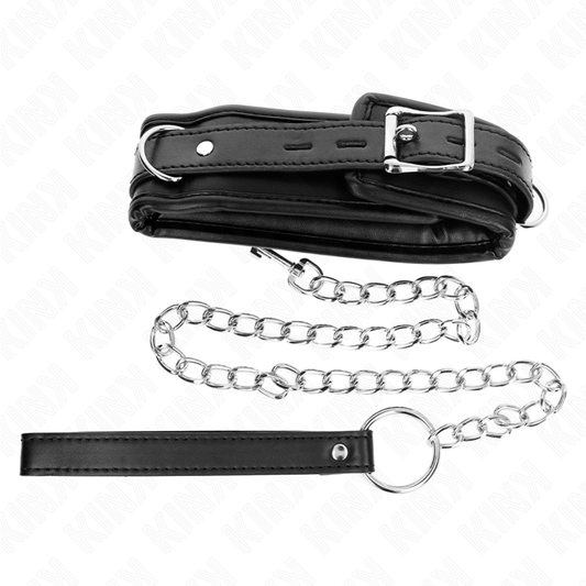 KINK - COLLAR CON CORREA 65 CM PESADO MODELO 1 AJUSTABLE 36.5-50 CM KINK COLLAR & GAG