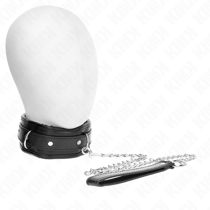 KINK - COLLAR CON CORREA 65 CM PESADO MODELO 1 AJUSTABLE 36.5-50 CM KINK COLLAR & GAG