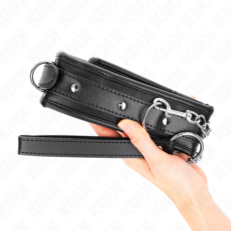 KINK - COLLAR CON CORREA 65 CM PESADO MODELO 1 AJUSTABLE 36.5-50 CM KINK COLLAR & GAG