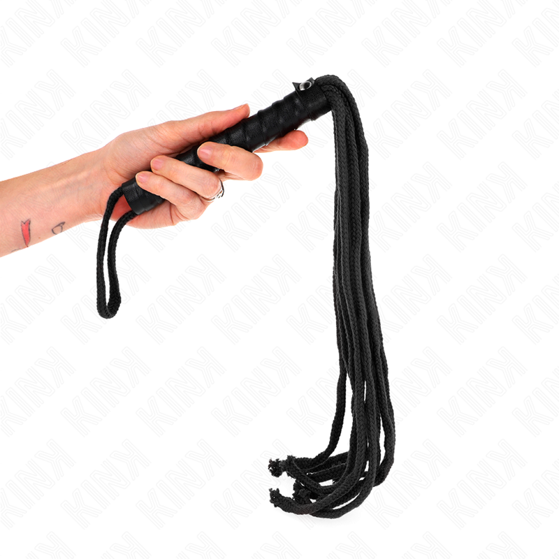 KINK - LÁTIGO DE CUERDA NEGRO 56 CM KINK IMPACT & TOUCH