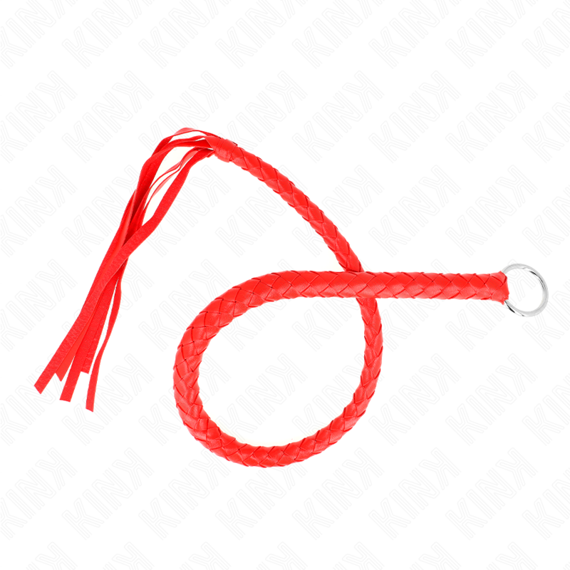 KINK - LÁTIGO DE SERPIENTE CON ANILLO DE MANO ROJO 65 CM KINK IMPACT & TOUCH