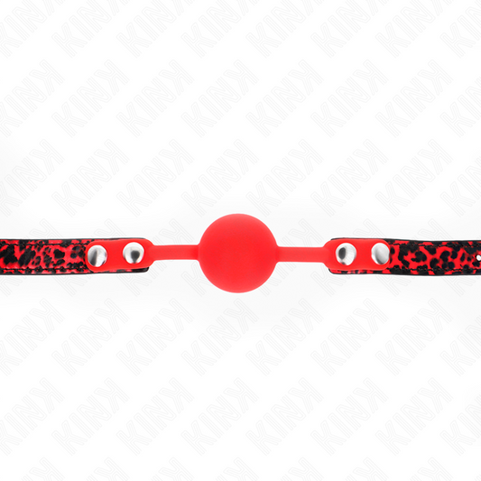 KINK - MORDAZA DE BOLA 4 CM DE SILICONA MODELO 2 60 x 2 CM KINK COLLAR & GAG