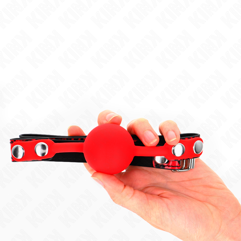 KINK - MORDAZA DE BOLA 4 CM DE SILICONA MODELO 2 60 x 2 CM KINK COLLAR & GAG