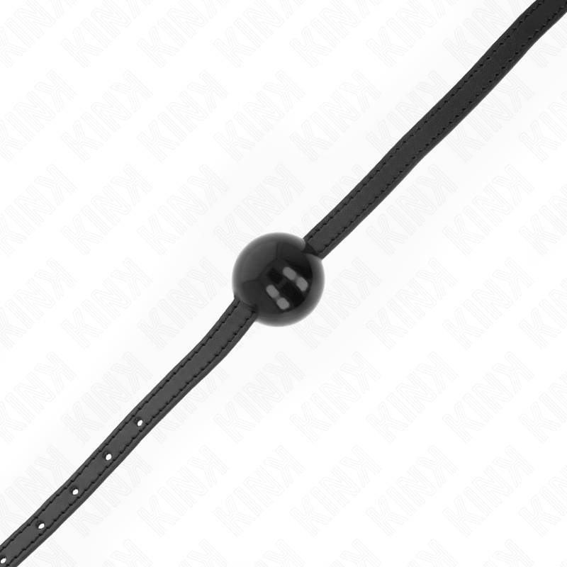 KINK - MORDAZA DE BOLA 4 CM SÓLIDA SIMPLE NEGRO 65 x 1.5 CM KINK COLLAR & GAG