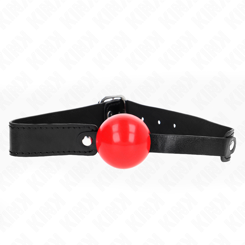 KINK - MORDAZA DE BOLA 4 CM SUAVE DE TPE MODELO 1 66 x 2.5 CM AJUSTABLE 41-61 CM KINK COLLAR & GAG