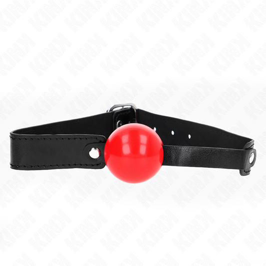 KINK - MORDAZA DE BOLA 4 CM SUAVE DE TPE MODELO 1 66 x 2.5 CM AJUSTABLE 41-61 CM KINK COLLAR & GAG