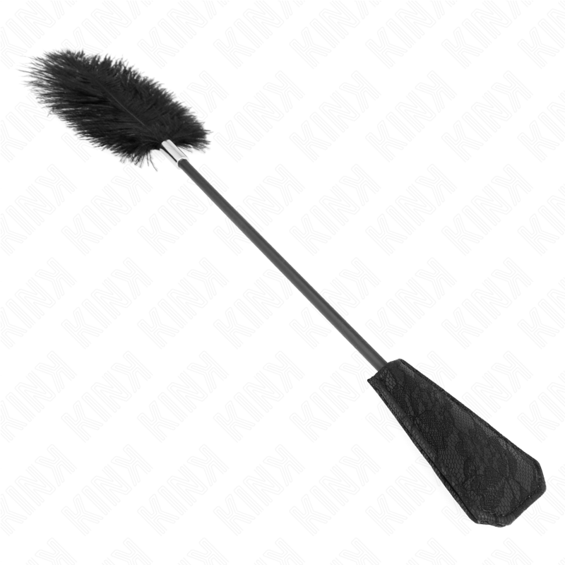 KINK - PLUMAS DE AVESTRUZ PARA COSQUILLAS CON PALETA DE ENCAJE 56 CM KINK IMPACT & TOUCH