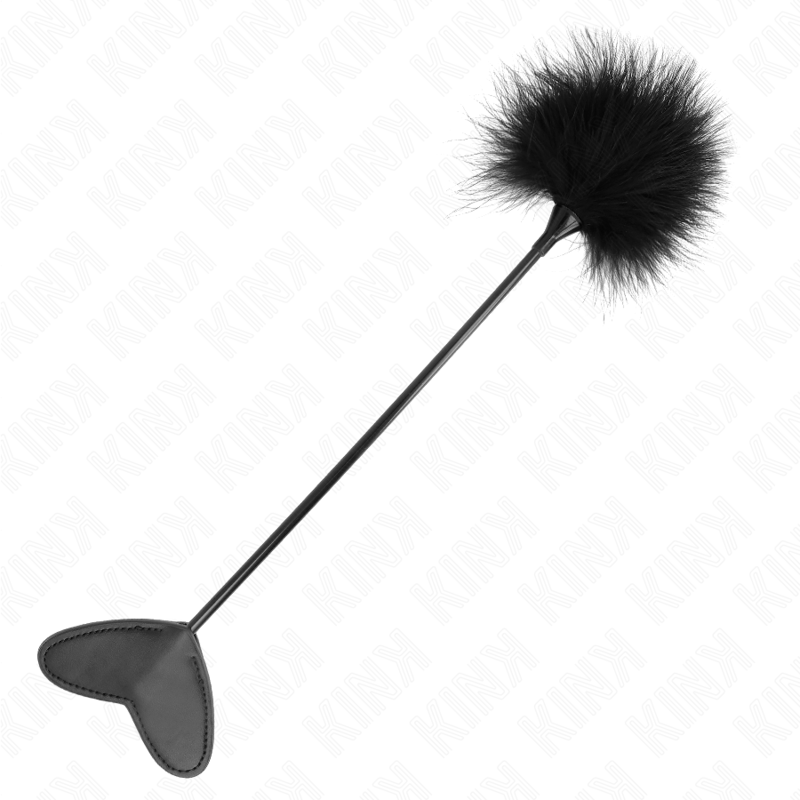 KINK - PLUMAS PARA COSQUILLAS CON PALETA DE CORAZÓN 31 CM KINK IMPACT & TOUCH