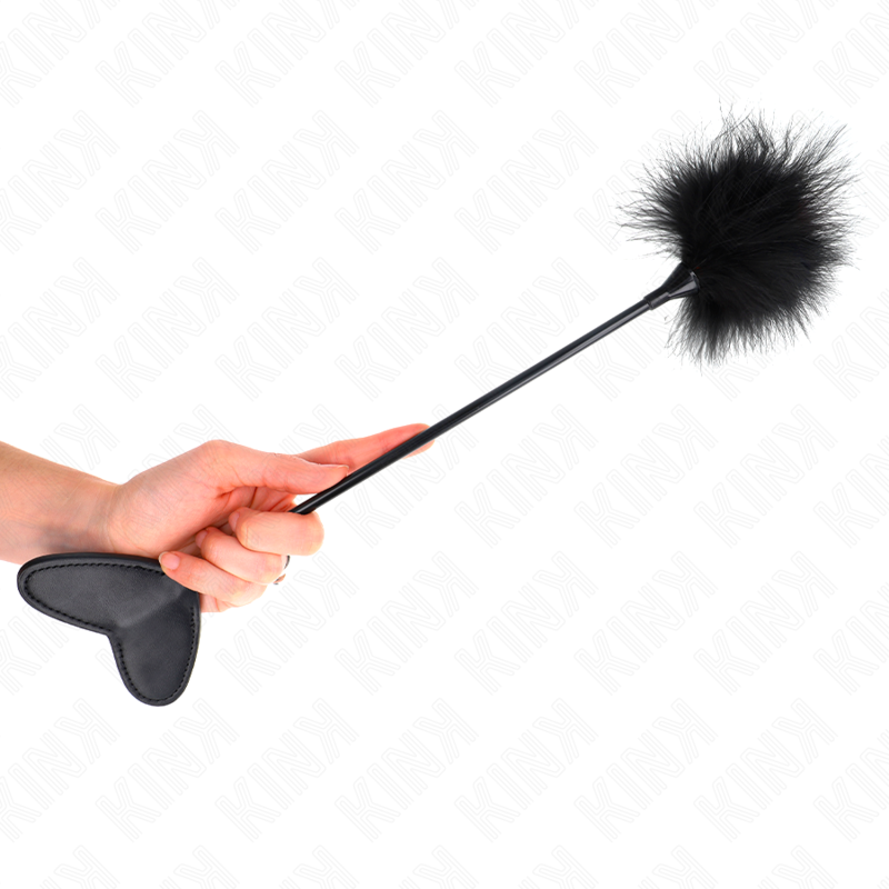 KINK - PLUMAS PARA COSQUILLAS CON PALETA DE CORAZÓN 31 CM KINK IMPACT & TOUCH