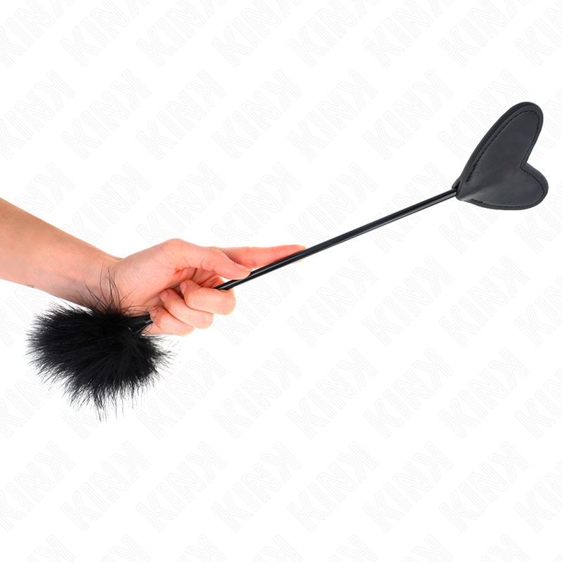 KINK - PLUMAS PARA COSQUILLAS CON PALETA DE CORAZÓN 31 CM KINK IMPACT & TOUCH