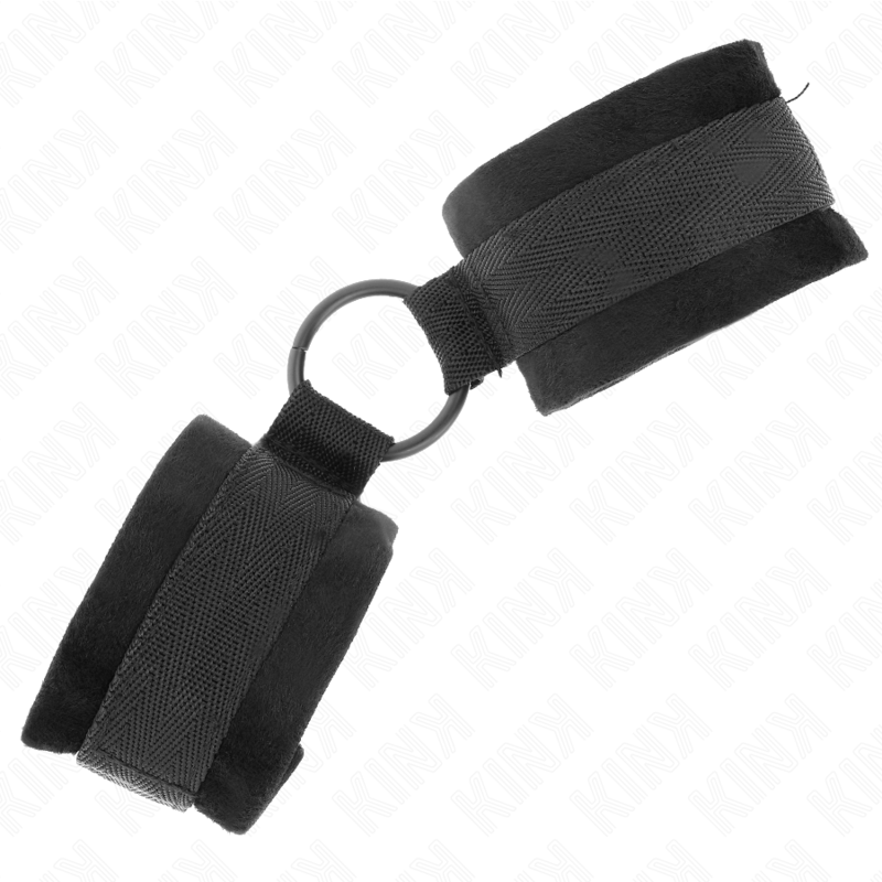 KINK - MUÑEQUERAS 25 CM PARA PRINCIPIANTES CON ANILLA 4 CM NEGRO AJUSTABLE 15-25 CM KINK WRIST RESTRAINT